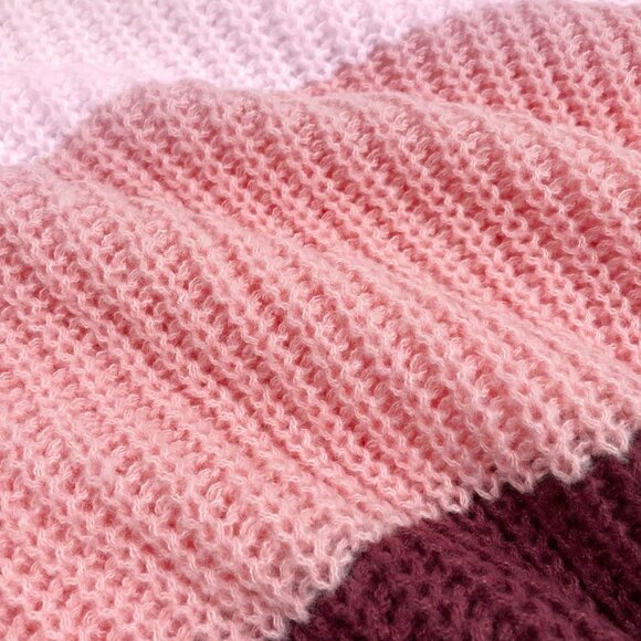 Multicolor Oversized Sexy Women's Off The Shoulder Sweater - Picture 7 of 7